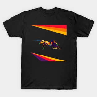 colorful ants in pop art design T-Shirt